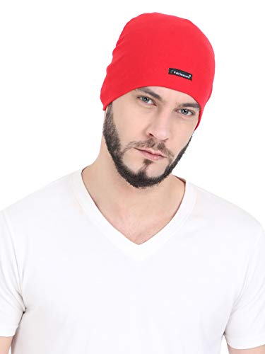 Image of FabSeasons Unisex Cotton Cap (WC48 Red Free Size)