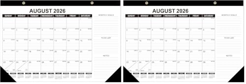 Image of GuassLee Desk Calendar 2026-2027, 19 Months Jun 2026 - Dec 2027, 17 inchx11.5 inch (Pack of 2)
