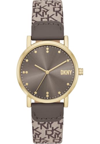 DKNY Damen Analog Quarz Uhr mit Nylon Armband NY6691