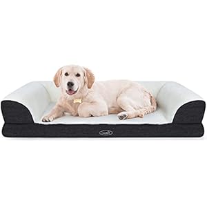 Pecute Cama Ortopédica para Perros, Sofá Lavable para Perros, Colchón para Perros con Espuma de Memoria en Forma de Huevo para Perros, Sofá Antideslizante para Perros