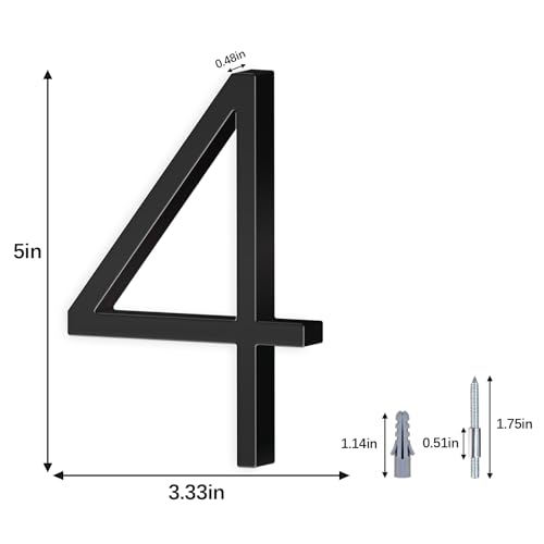 Numéro de maison flottant lisible et facile à installer pour façade et clôture - 2