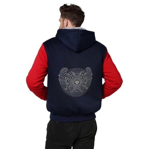 Sweatshirt à capuche de mi-saison vêtement décontracté imprimé Valknut 2XL - 2