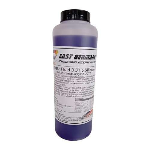 East Germany Oil Silikonbremsflüssigkeit DOT 5 Silicone Break Fluid DOT 5 - Flasche 1 Liter Inhalt-