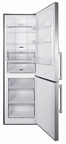 Summit Appliance FFBF249SS2 24" Wide Bottom Freezer Refrigerator 10 Cu.ft. of Storage Capacity, Stainless Steel Doors, No-frost Operation, Bottom Freezer, Eco Function on Fridge.com