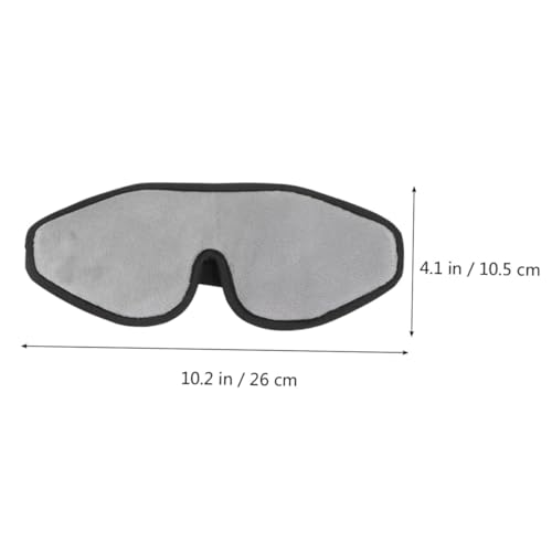 OATIPHO フランネル素材 用立体アイマスク 軽量快適 光遮断 グレー 自宅 旅行対応