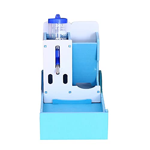 Kaijoy ハムスター ボトル 給水器 自動給餌器 両用 ハムスター 餌入れ 小動物用品 飼育ケージ内装 人気 耐久性 多色 おしゃれ リス モモンガ 水飲み器 便利 取り付け簡単 給水器付きない ブルー