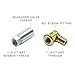 GlowShift -4 an Fuel Rail Fuel Pressure Sensor Thread Adapter Compatible with Chevy GM LS1 LS2 LS3 LS6 Engines - Includes 90 Degree Thread Adapter