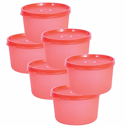 Wonder Homeware Super Fresh 200 Container Set, 6 Pc Container 200 Ml, Red Color, Made In India, KBS01991 For Rs. 245 @ 59 %