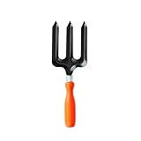 Leafypets Fork Durable Garden Fork Tools Garden Tools for Soil Digging & Planting use for Gardening & Kitchen Garden Tools Rust Resistant Hand Fork Pack of 1