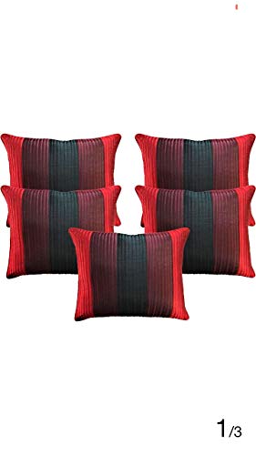 Image of Velvet Yellow Cushion Cover Set of 5 (16x16 Inch)