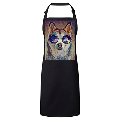 Tablier Husky cuisine peinture pour artiste et protection créative
