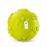 Foodie Puppies Latex Rubber Squeaky Dog Chew Ball Toy - (Claw Ball, Small) Durable and Safe Fetch Teething Dog Toy for Puppies and Small to Medium Dogs, Paw Design Helps to Clean Teeth (Diameter, 6cm)