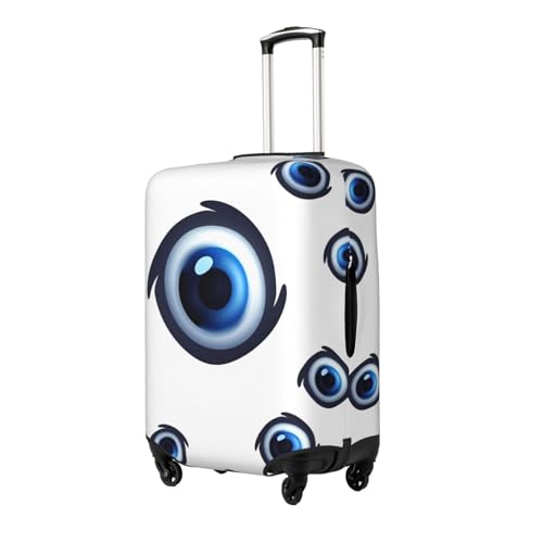 Evil Eyes Pattern Luggage Cover for Suitcase Tsa Approved, Washable Suitcase Protector Fits 18-32 Inch Anti-scratch Suitcase Cover Carry on Luggage Sleeve Travel Baggage Cover2
