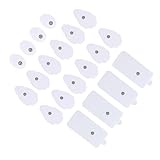 Hoement 20 Stück Teiliges Physiotherapie Klebeelektroden pad Selbstklebend Wiederverwendbar mit Guter Leitfähigkeit für Ems Reizstromgeräte Geeignet für Vielfältige Körperbereiche