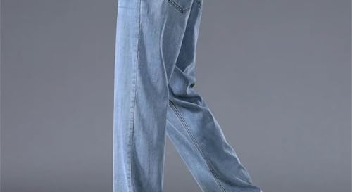 Men's Stylish Stretch Classic Business Straight-Leg Jeans, Casual Denim high Street Style2