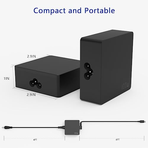 100W USB C Laptop Charger Replacement for MSI Summit E16 E15 E14 E13 Flip Evo,MSI Prestige 13 Evo A12M A13M 14 15 MSI Prestige 16Evo A13M Type C Power Supply Cord - Image 2