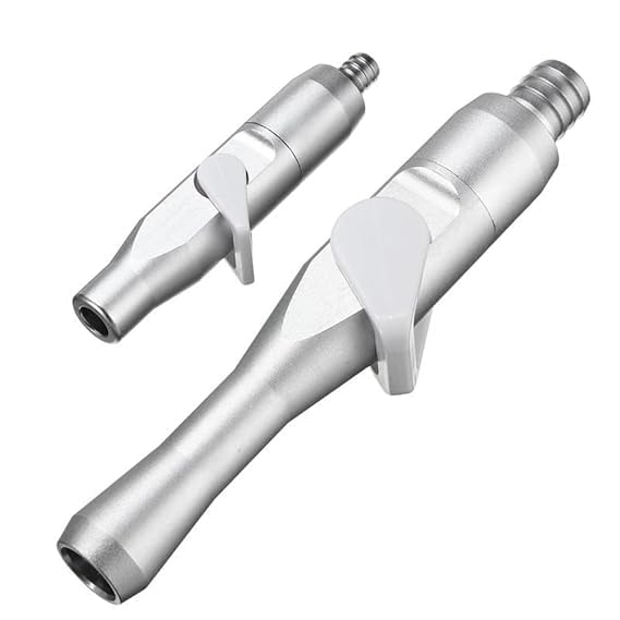 Image of K D High Strong (High) - Short (law) Tip Adaptor Autoclavable Saliva Ejector Suction Valves Vacuum Valve Parts (1 High Volume &1 Low Volume Tip Adaptor)