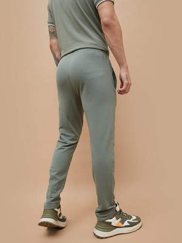 Image of Kappa Men Solid Cotton Regular Fit Track Pant
