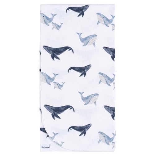 Image of Gerber Unisex Baby 100% Cotton Flannel Receiving Blankets 30x30 Inches (Pack of 16), Coastal Calm, One Size