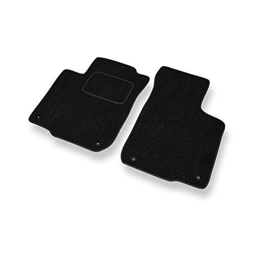Mossa Tapis de Sol - Set de 2 Tapis de Pieds - Noir - Velours Tapis Automobiles - 5902538860956