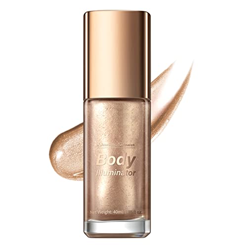 GL-Turelifes Liquido Body Highlighter Liquid Illuminator Makeup Shimmer Contour Liquid Face & Body Gloss Makeup Waterproof idratante Beach Sexy Highlighter Gloss Oil (#2)