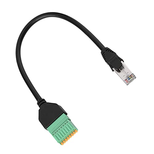 RASTKY Adaptador Terminal de Tornillo RJ45 Maleto 8 Pin El Conector de Resorte de Resorte Cable de Bloqueo del Bloque de Terminal - Converver Compactador