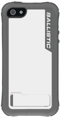 Ballistic EV0993-M185 Every1 Case with Holster for iPhone 5 - 1 Pack - Retail Packaging - Gray/White
