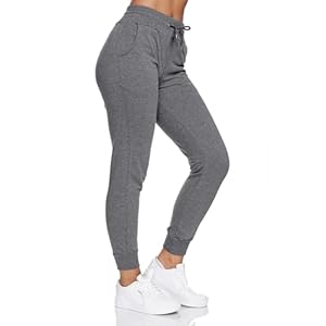 Smith & Solo Jogginghose Damen – Sporthose Frauen Baumwolle| Sweatpants Slim Fit Freizeithose Lang | Trainingshose Fitness High Waist – Jogger Laufhosen Modern