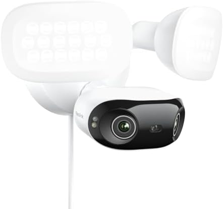 Reolink 16MP PoE Kamera Außen mit 180° Dual-Lens, Elite Pro Floodlight PoE | PoE Überwachungskamera Aussen mit 2800 Lumen Beleuchtung, Vollfarb- & IR- Nachtsicht, Smart-Erkennung,