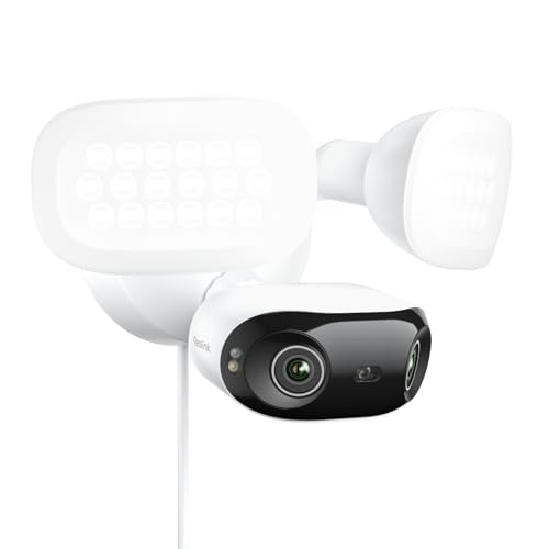 Reolink Elite Pro Floodlight PoE, 16MP Dual-Objektiv 180°, 2800 Lumen Beleuchtung, Vollfarb- & Infrarot Nachtsicht, Smart-Erkennung, 24/7 Aufzeichnung mit Bewegungsspur