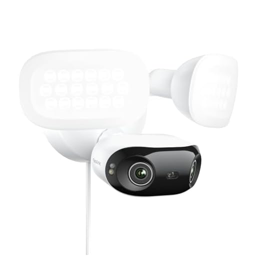 Reolink 16MP PoE Überwachungskamera Außen mit 180° Dual-Objektiv, 2800 Lumen Beleuchtung, Vollfarb- & IR- Nachtsicht, Smart-Erkennung, 24/7 Aufzeichnung mit Bewegungsspur, Elite Pro Floodlight PoE