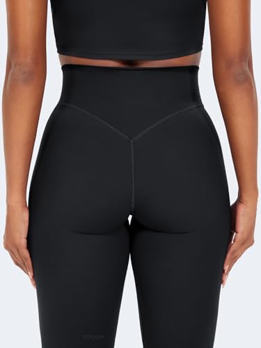 VOYJOY High Waisted Workout Gym Leggings for Women Full Length Soft Yoga Pants Tummy Control4