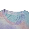 tiorhooe Womens Tie Dye T Shirt Tops Short Sleeve Crewneck Summer Basic T Shirts #5
