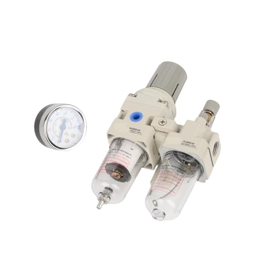 Filtro regulador FRL de 1/4 para optimizar el aire de su taller mecánico y herramientas de 6mm