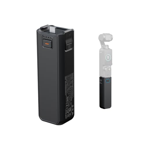 SmallRig Osmo Pocket 4/3 �o�b�e���[�n���h�� DJI�p 5000mAh �p���[�O���b�v 20W�����[�d�t�� ���C�����X�}�C�N �I�[�f�B�I�_�C���N�g�ڑ� �O�r/���B��_�p1/4�C���`�X���b�h �X�}�[�g���x����