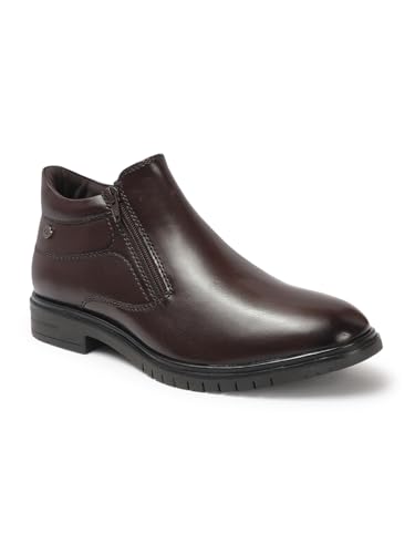 Image of Carlton London Men's Chelsea Ziper Comfortable and stylish boot with Round Toe for Casual and Party Use