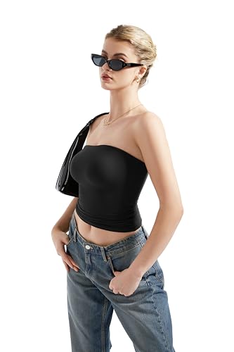 SUUKSESS Women Sexy Tube Top Summer Y2K Going Out Double Lined Basic Tank Top3