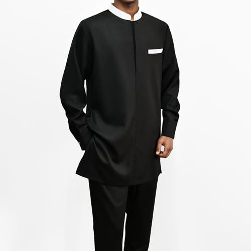 African Suit for Men 2 Piece Set Shirt Pants Dashiki Outfits Nigerian Wedding Attire4