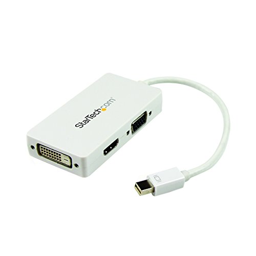 Hottest Sales StarTech.com Travel A/V Adapter: 3-in-1 Mini DisplayPort to VGA DVI or HDMI Converter - White (MDP2VGDVHDW) Get Special Price StarTech.com Travel A/V Adapter: 3-in-1 Mini DisplayPort to VGA DVI or HDMI Converter - White (MDP2VGDVHDW)