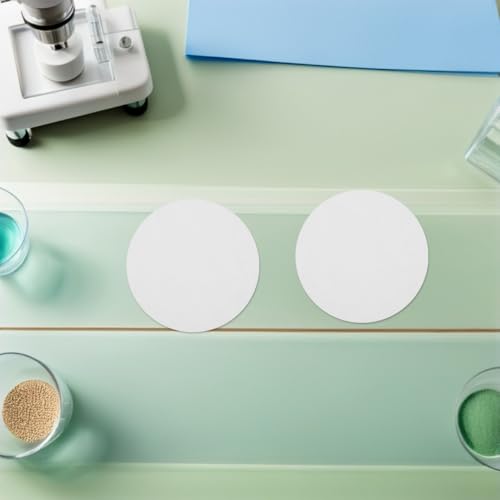 Image of Hemobllo Qualitative Filter Paper Discs 11 Cm Dia Medium Flow Rate Filter Paper 100 Pcs Lab for General Chemistry Applications Vacuum Filtration Filters
