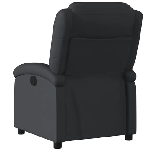 Sillón Reclinable Cuero Negro miniatura 5