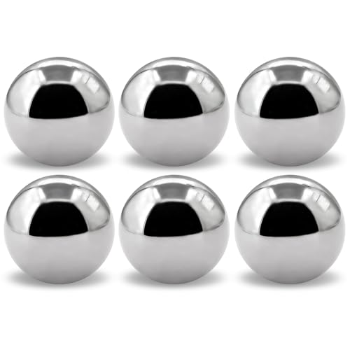 6pcs 2''inch Chrome Steel Bearing Balls 51mm Steel Balls Precision Bearing Bulk Bicycle Bearing Balls