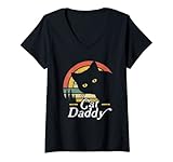 Photo Gallery womens retro 70s 80s best cat dad ever funny cat daddy cat lovers v-neck t-shirt Photo Gallery womens retro 70s 80s best cat dad ever funny cat daddy cat lovers v-neck t-shirt