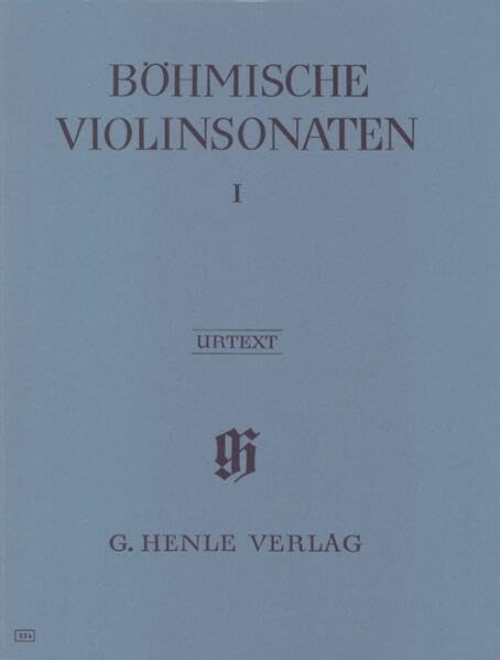 Bohemian Violin Sonatas - Vol. 1 - violin and piano - (HN 334) (German Edition)      Sheet music – January 9, 2009