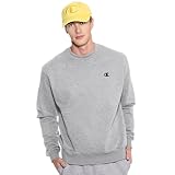 Champion Men's Pullover Eco Fleece Sweatshirt, Oxford Gray, Medium