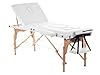 QUIRUMED Table de Massage pour Femmes Enceintes, Pliable, 194 x 70 cm, Bleu, Bois, Simili-Cuir, Trou pour Le Ventre, Trou pour Le Visage, Appui-tête Amovible, jusqu'à 150 kg