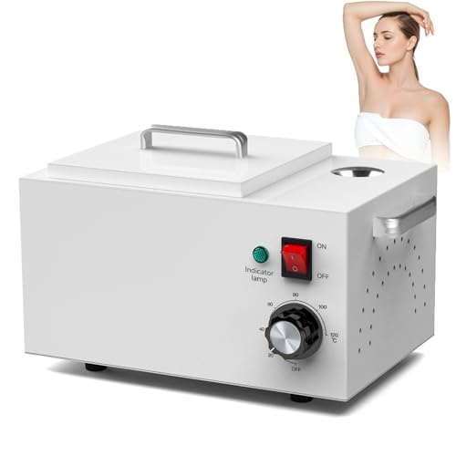 Podgrzewacz do wosku parafinowego, 2,5 l, 300 W, do kąpieli parafinowej z regulowaną temperaturą 20-120°C, lampka kontrolna, do twardego wosku i usuwania włosów