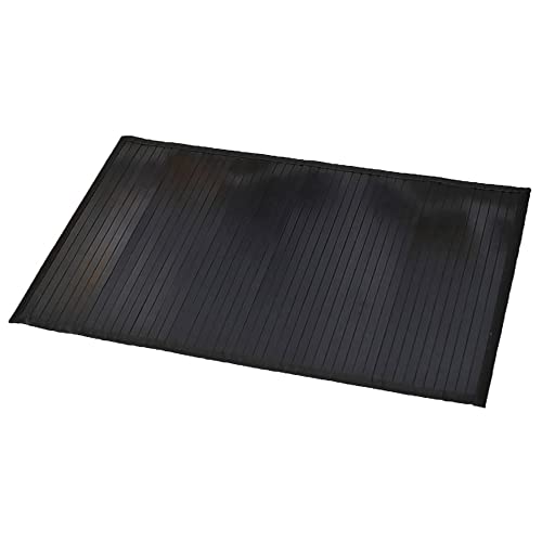 Tendance - Tapis Bambou Noir - Taille 50 x 80 cm