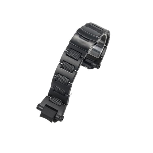 [g -] vX`bN Stalen Horlogeband Voor ƌ݊JVI Air Bully GA-1000 1100 GW-A1100 A1000 Herenhorloge oh 16 ~[g(Black-black,S