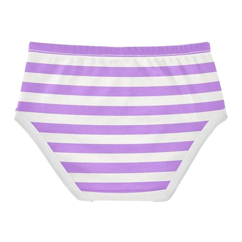 Purple White Stripe Toddler Girls's Underwear 2T 23008772